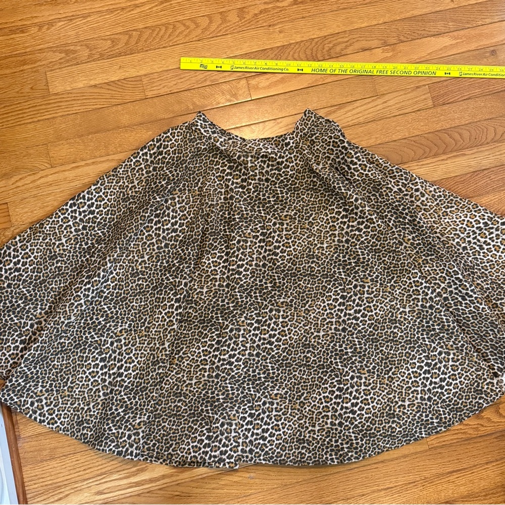 Retroverte two piece 1950s style playsuit Leopard romper over skirt medium - Picture 9 of 9